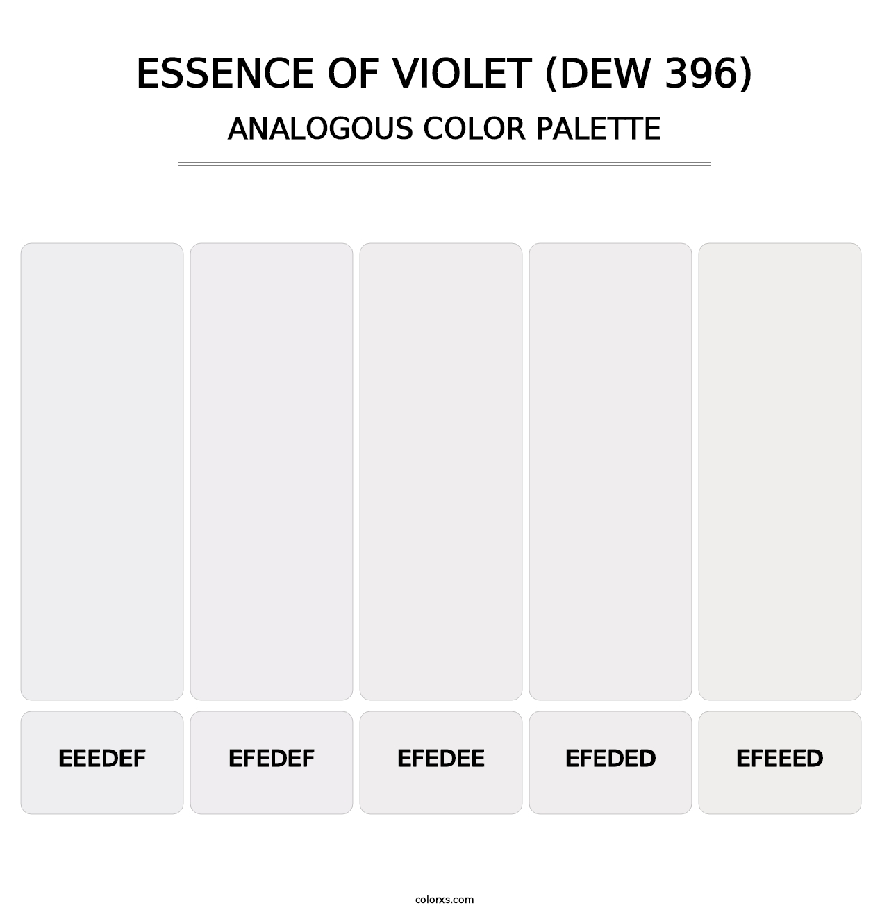 Essence of Violet (DEW 396) - Analogous Color Palette