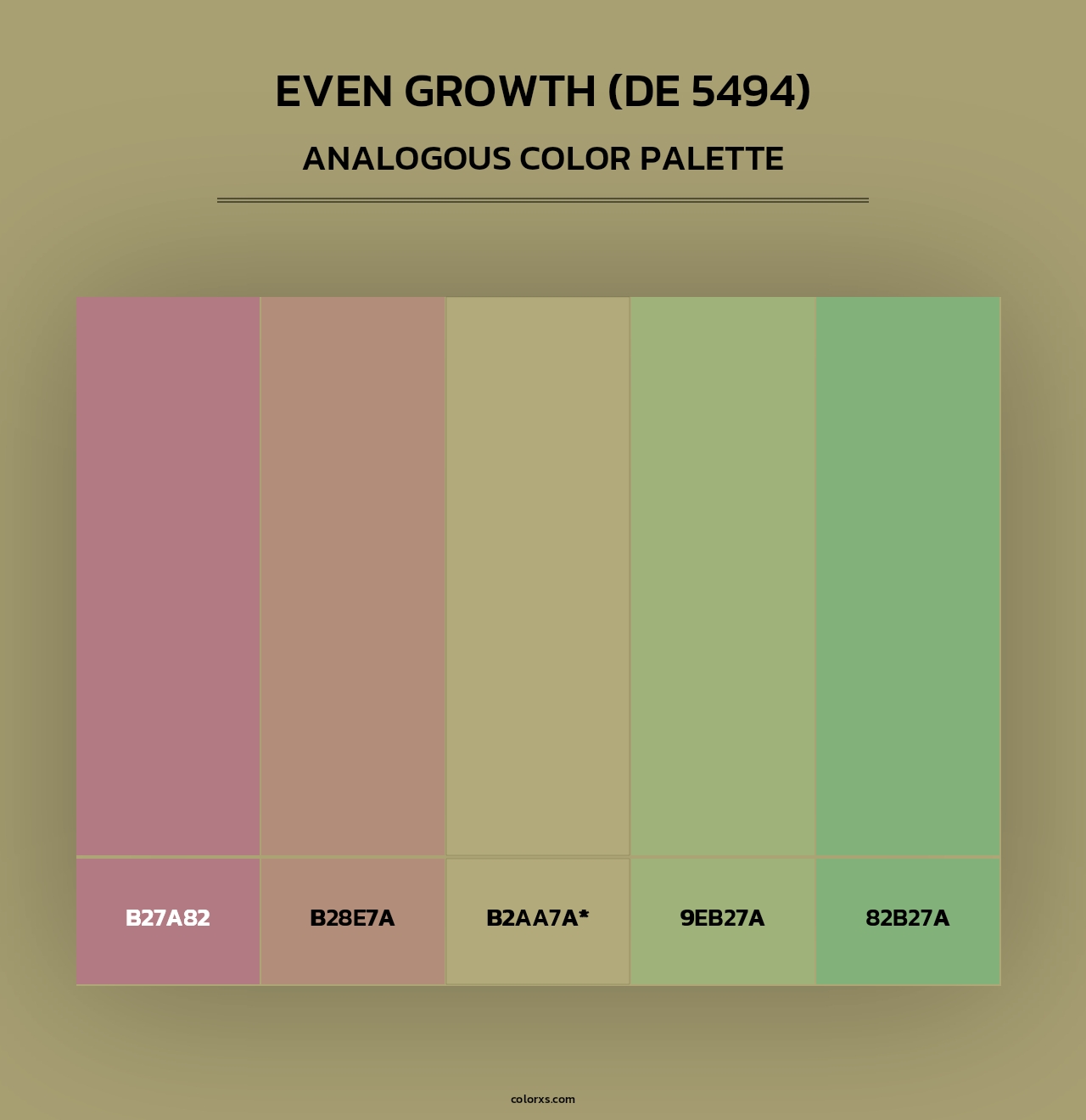 Even Growth (DE 5494) - Analogous Color Palette