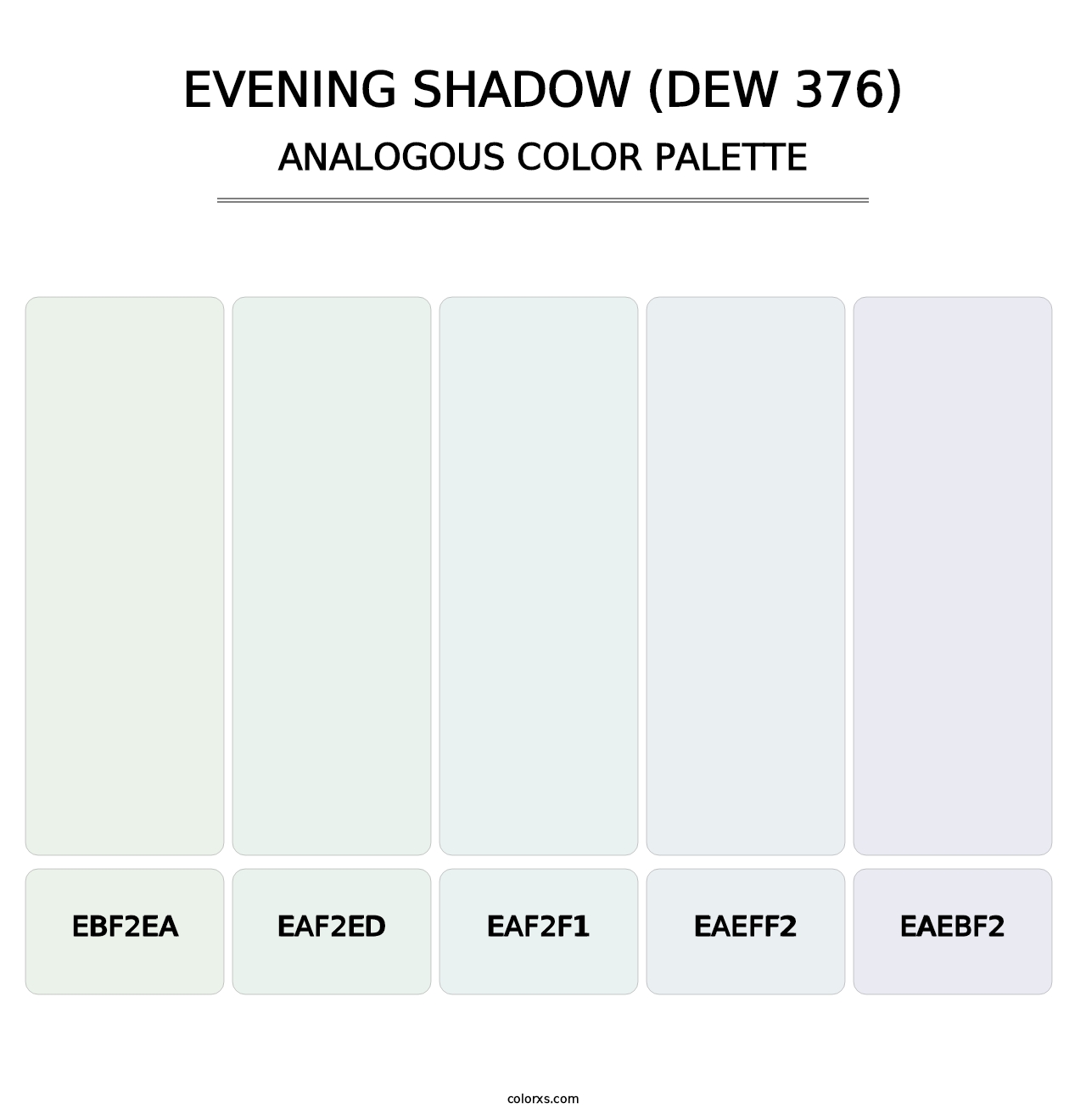 Evening Shadow (DEW 376) - Analogous Color Palette