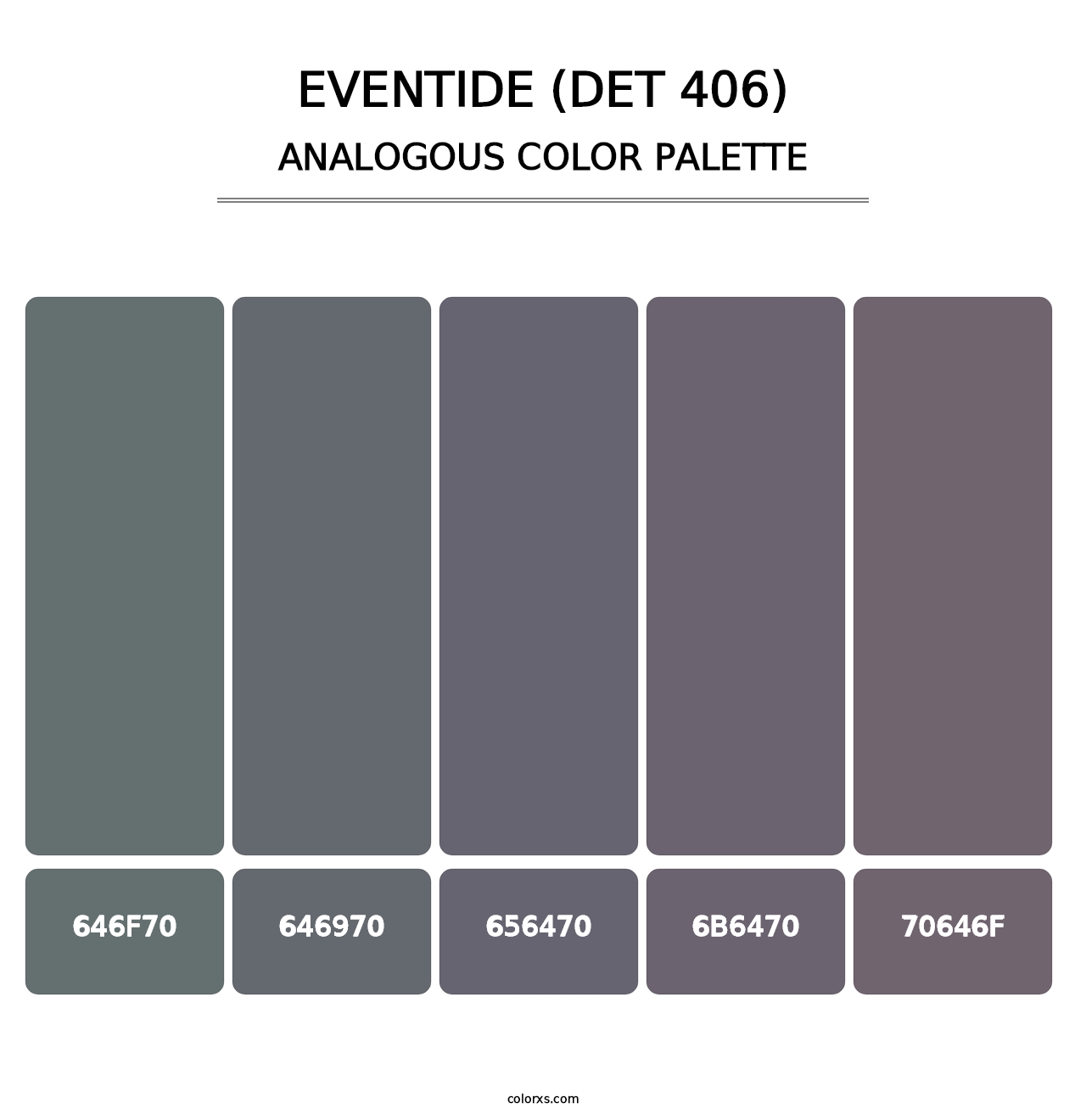 Eventide (DET 406) - Analogous Color Palette