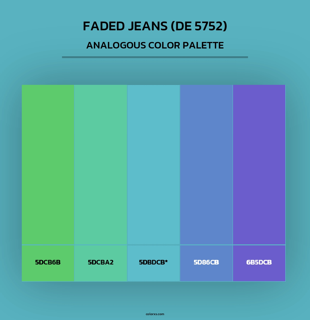Faded Jeans (DE 5752) - Analogous Color Palette