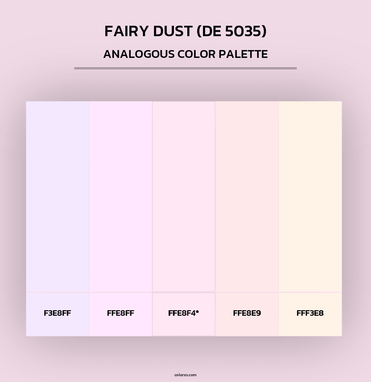 Fairy Dust (DE 5035) - Analogous Color Palette
