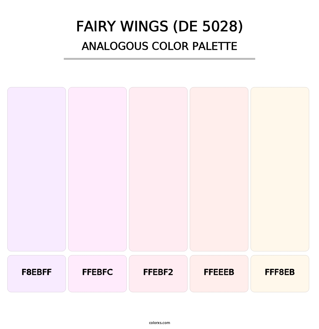 Fairy Wings (DE 5028) - Analogous Color Palette