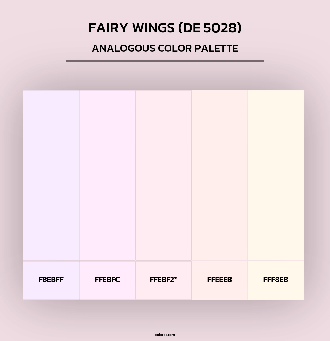 Fairy Wings (DE 5028) - Analogous Color Palette
