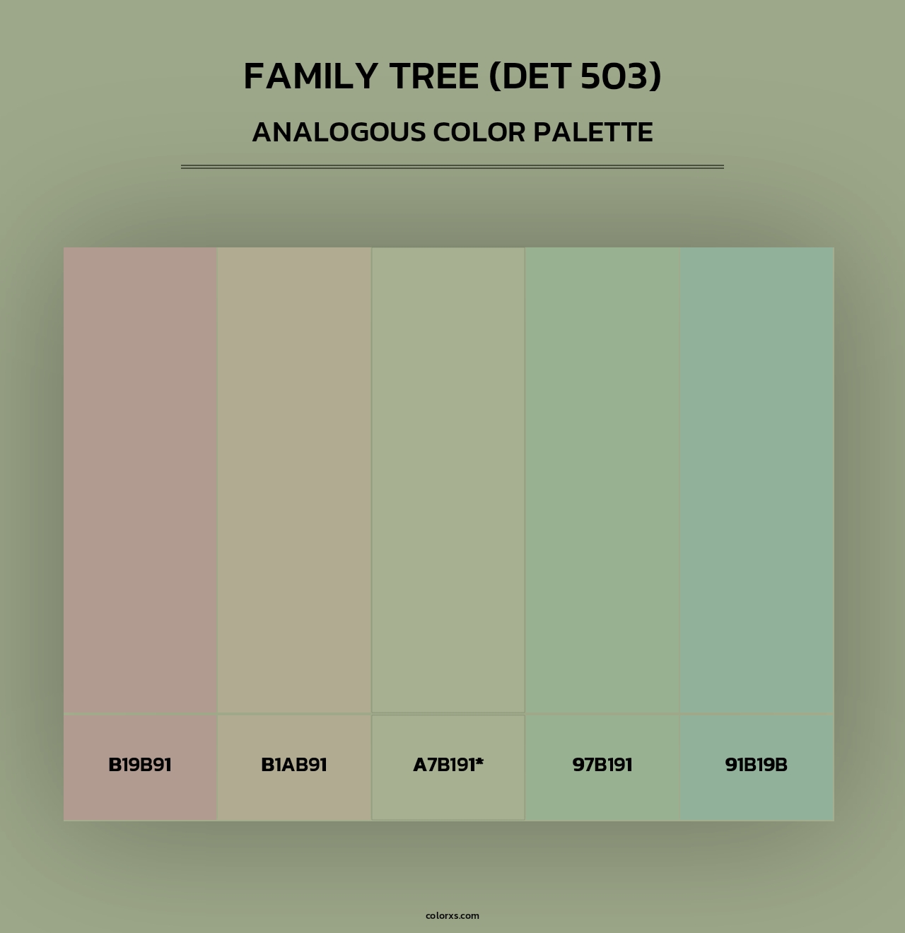Family Tree (DET 503) - Analogous Color Palette