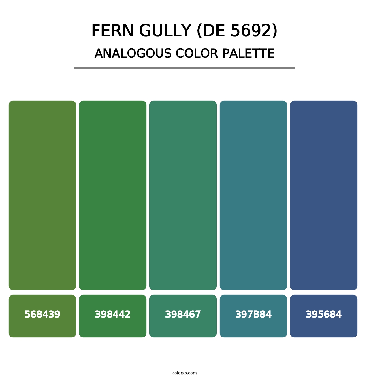 Fern Gully (DE 5692) - Analogous Color Palette