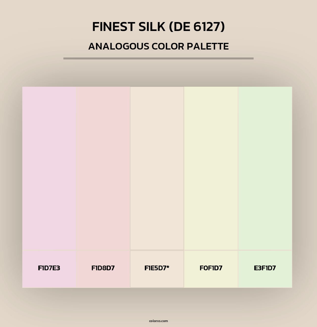 Finest Silk (DE 6127) - Analogous Color Palette