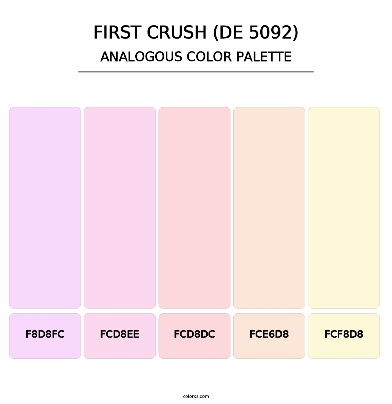 First Crush (DE 5092) - Analogous Color Palette
