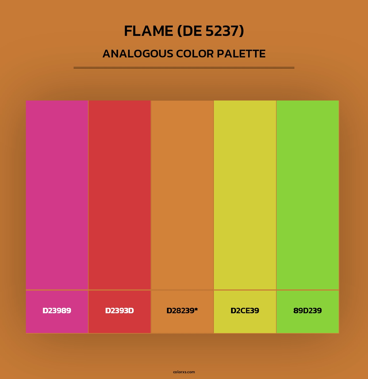 Flame (DE 5237) - Analogous Color Palette