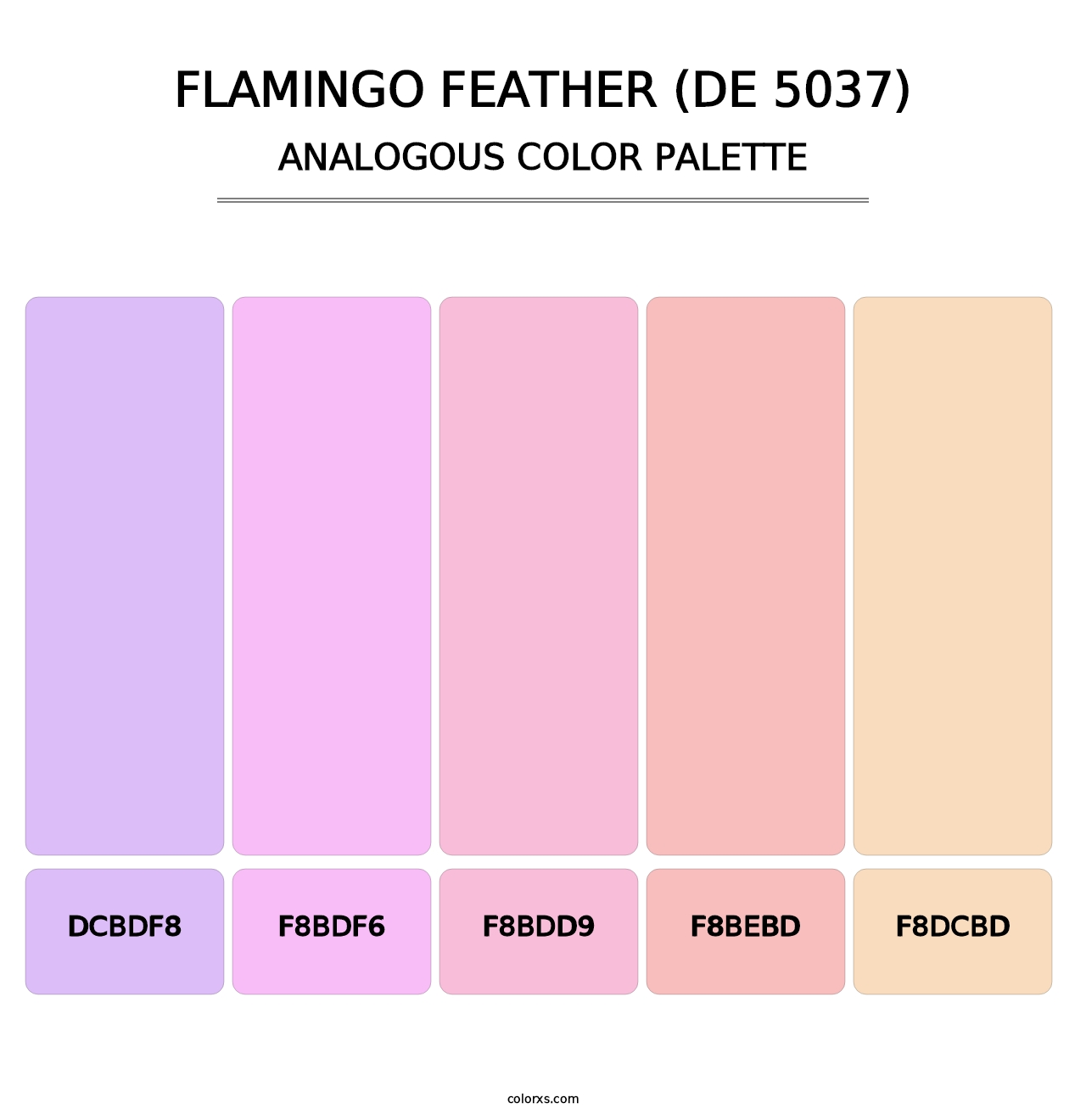 Flamingo Feather (DE 5037) - Analogous Color Palette