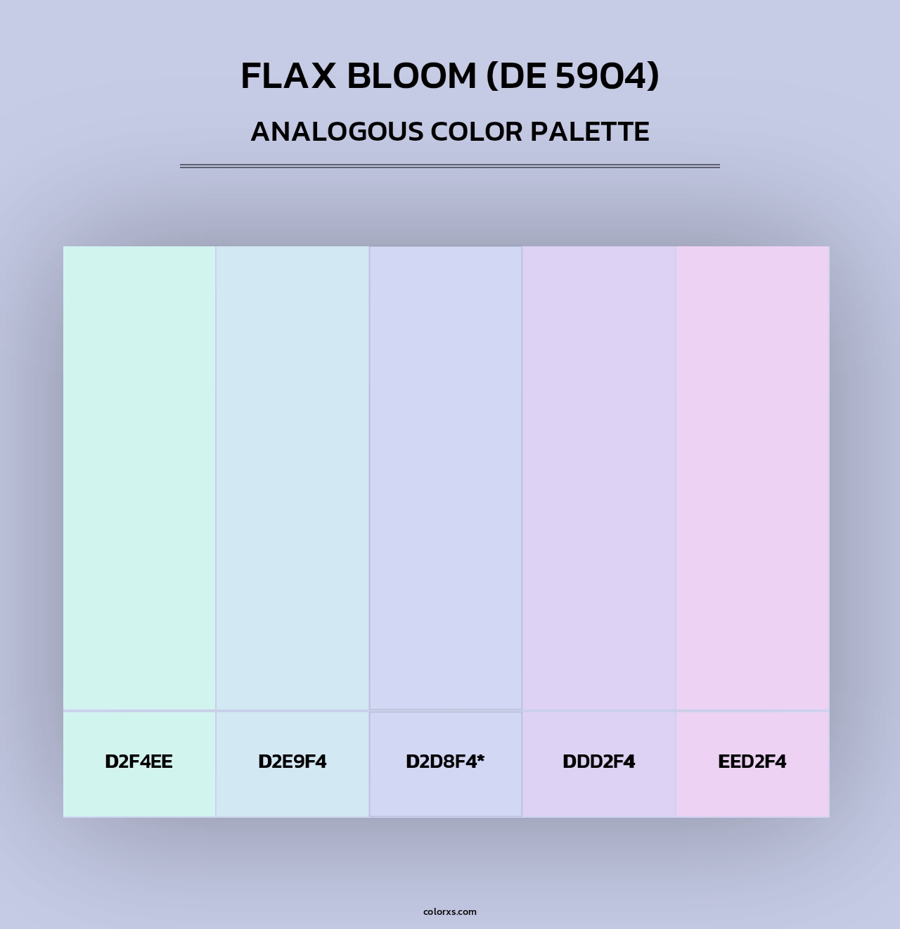 Flax Bloom (DE 5904) - Analogous Color Palette