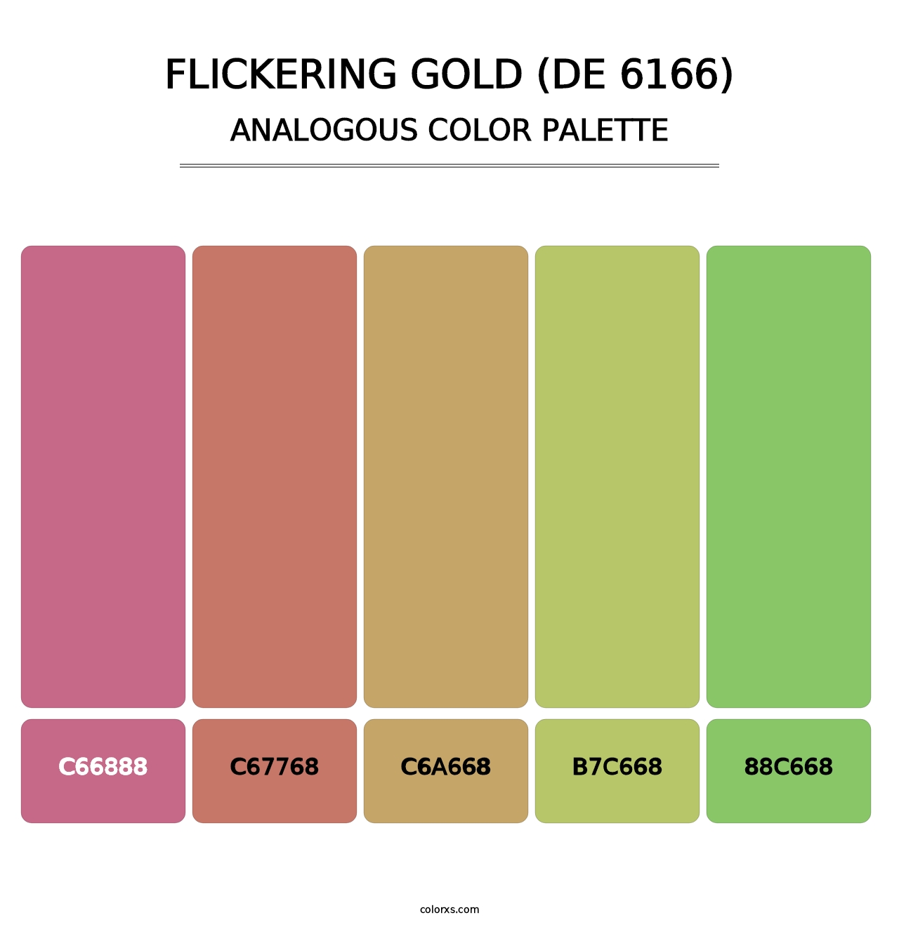Flickering Gold (DE 6166) - Analogous Color Palette