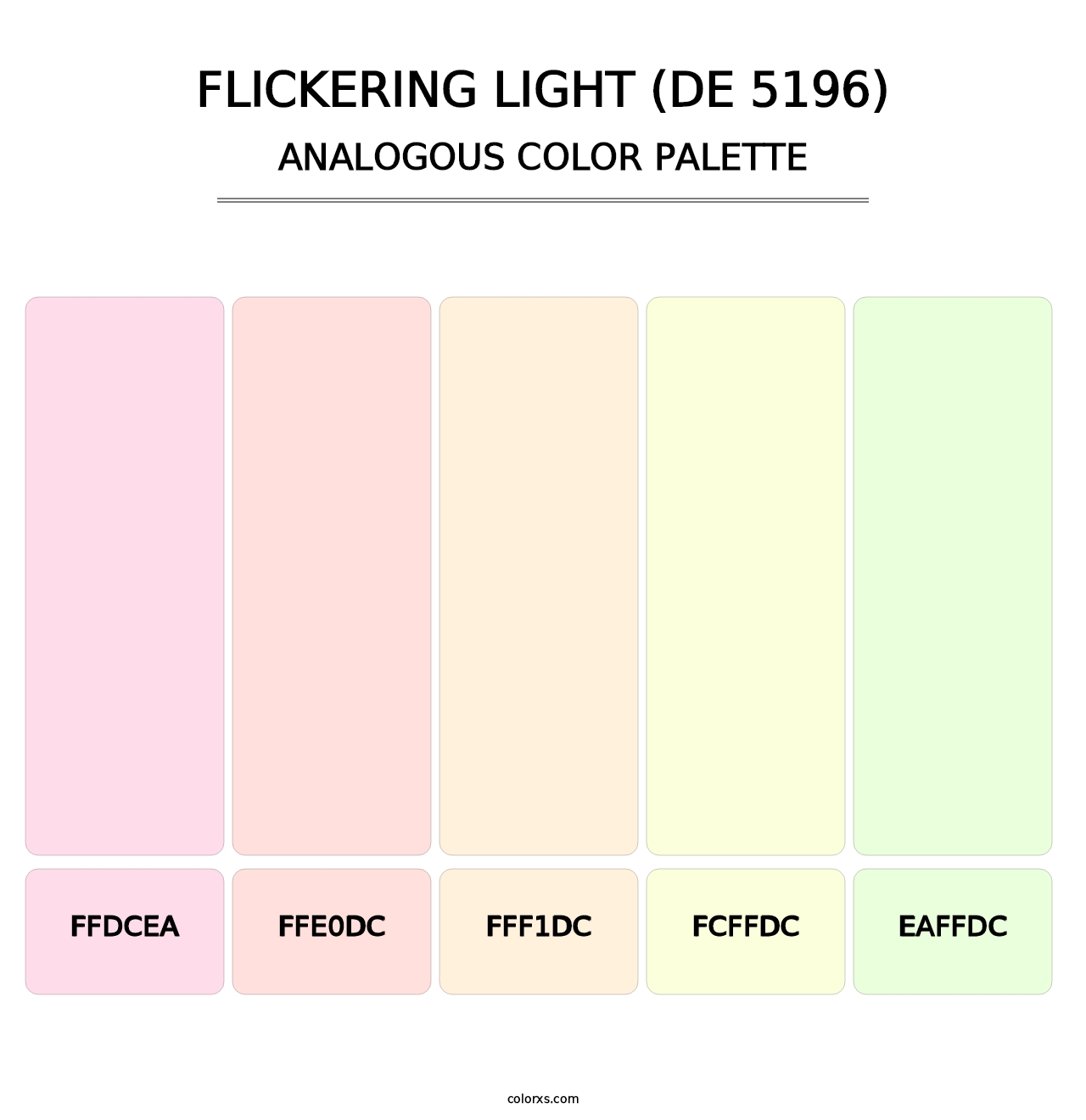 Flickering Light (DE 5196) - Analogous Color Palette