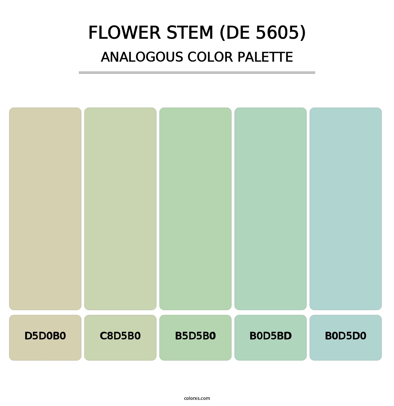 Flower Stem (DE 5605) - Analogous Color Palette