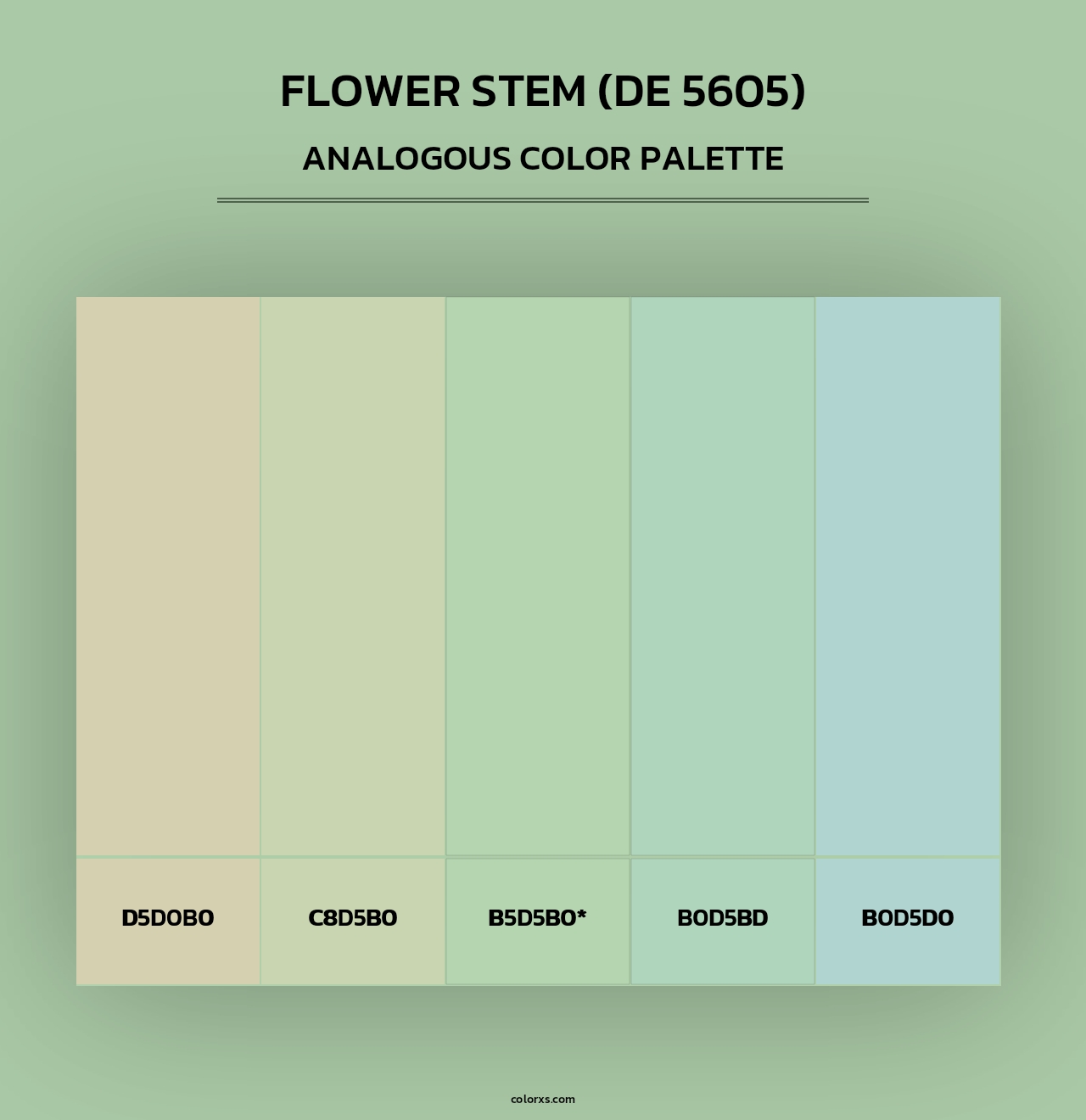 Flower Stem (DE 5605) - Analogous Color Palette