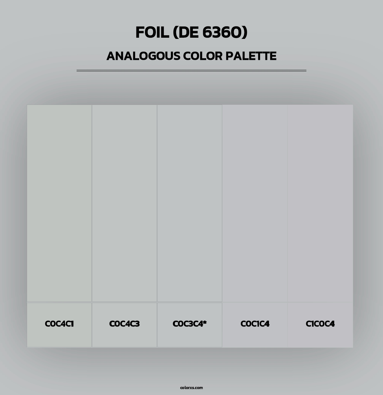 Foil (DE 6360) - Analogous Color Palette