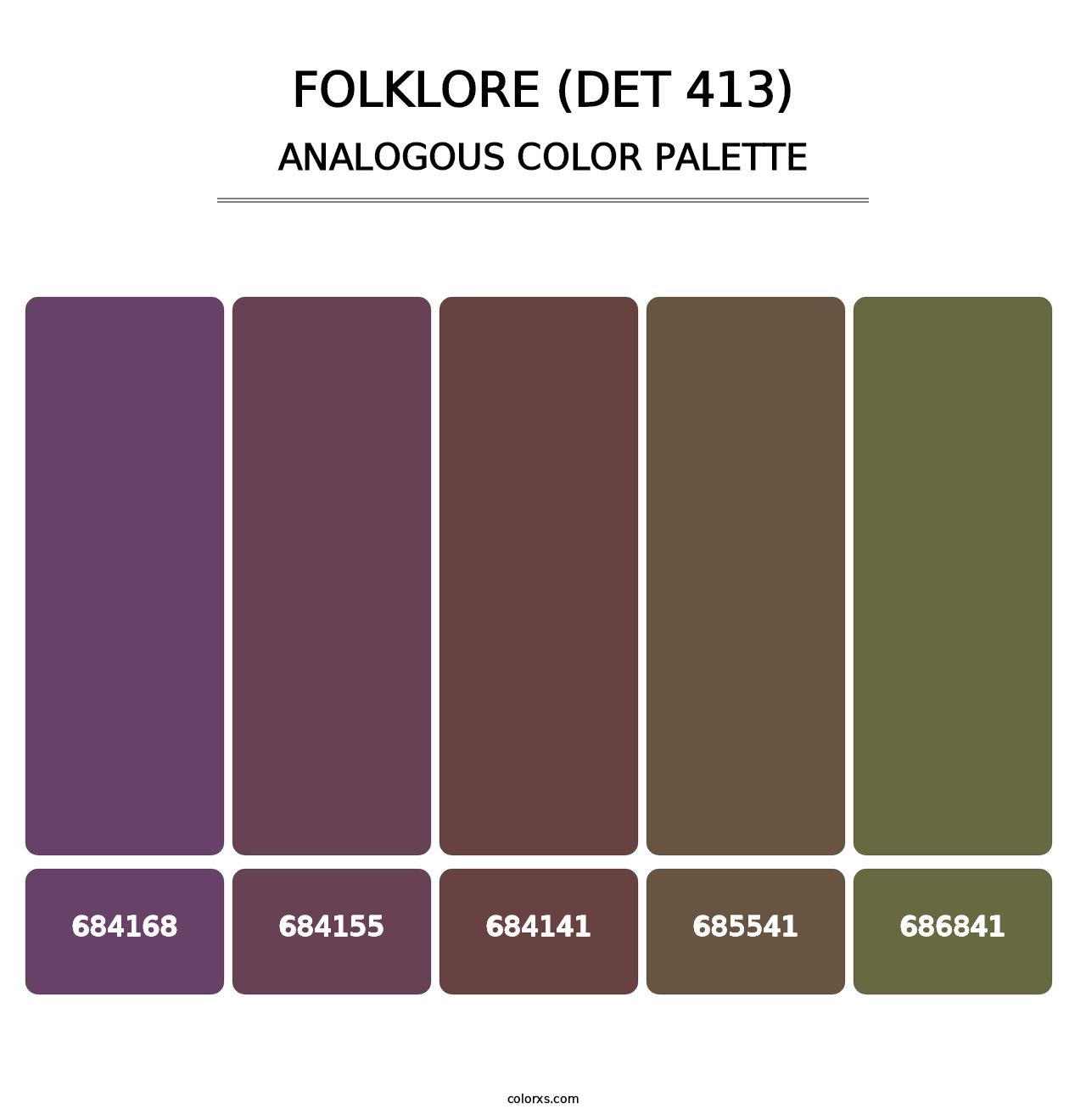 Folklore (DET 413) - Analogous Color Palette