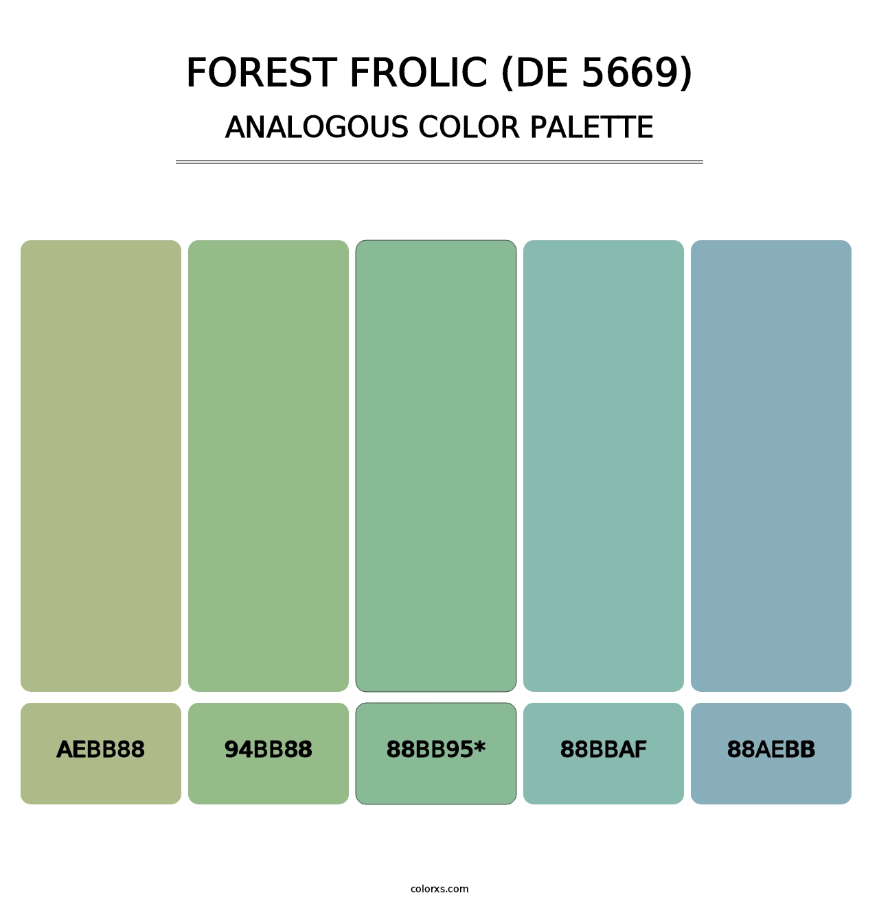 Forest Frolic (DE 5669) - Analogous Color Palette