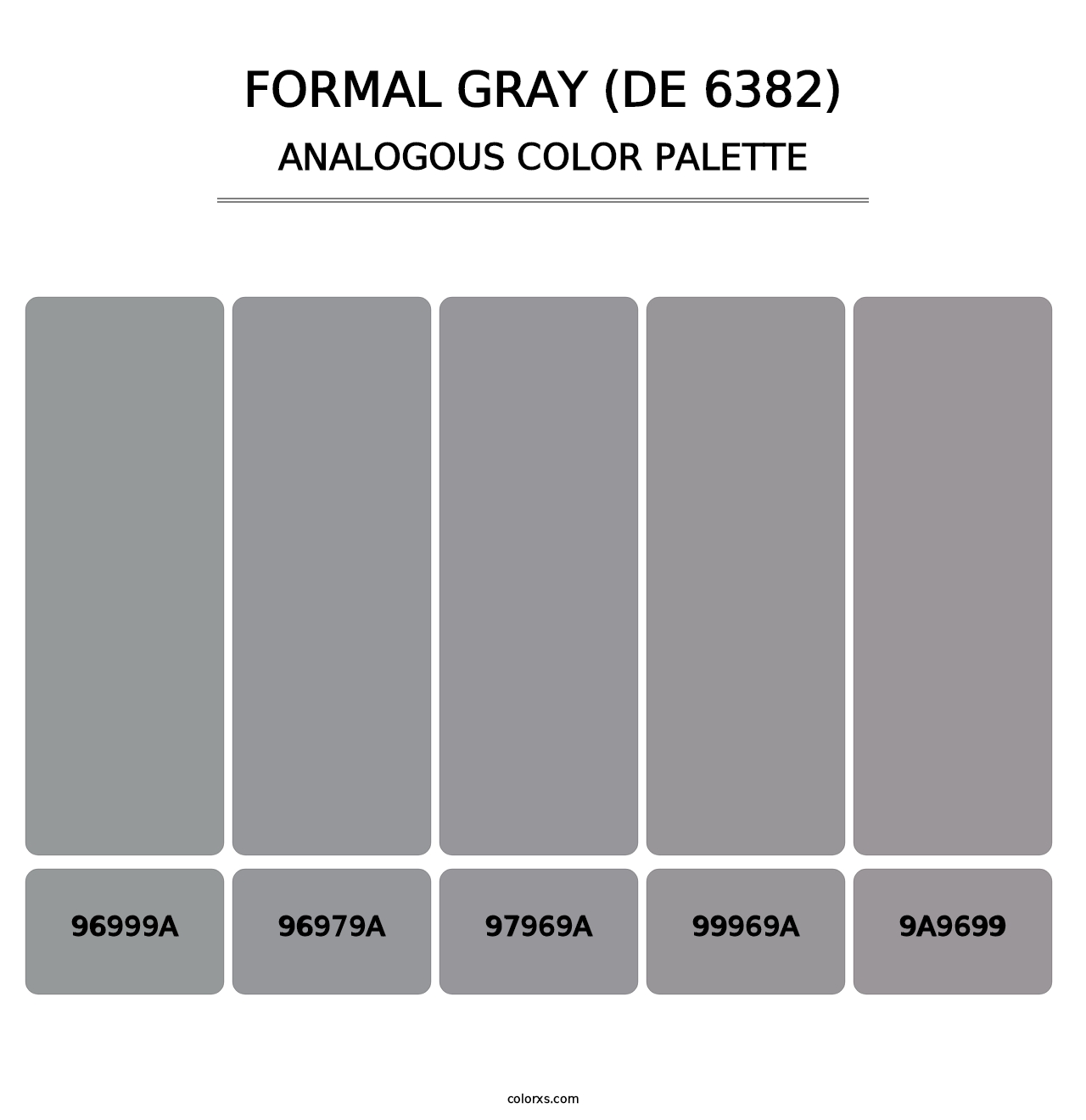 Formal Gray (DE 6382) - Analogous Color Palette