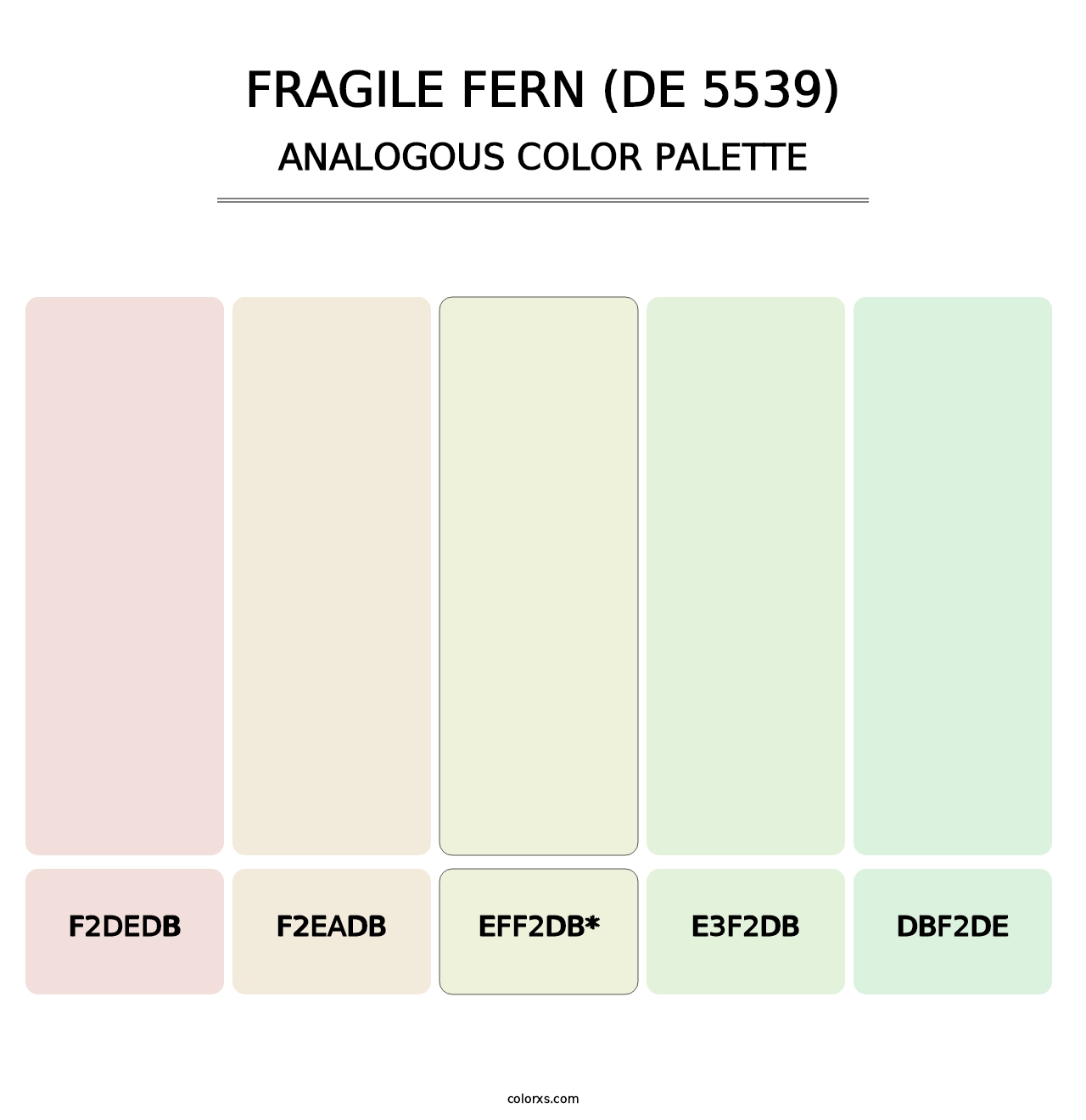 Fragile Fern (DE 5539) - Analogous Color Palette