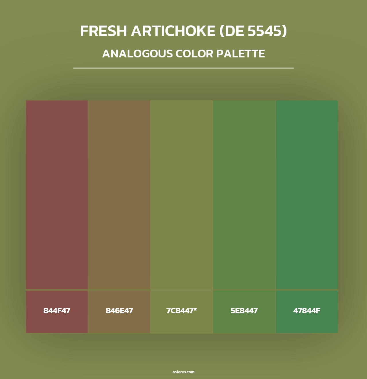 Fresh Artichoke (DE 5545) - Analogous Color Palette