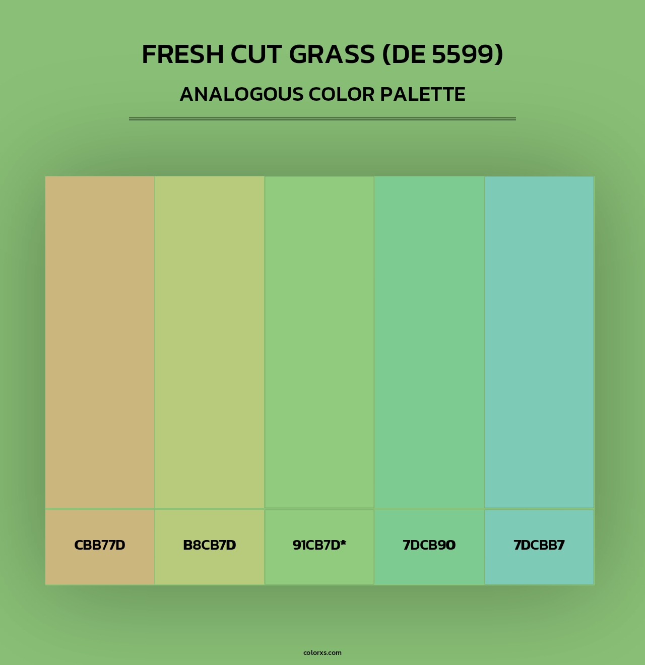 Fresh Cut Grass (DE 5599) - Analogous Color Palette
