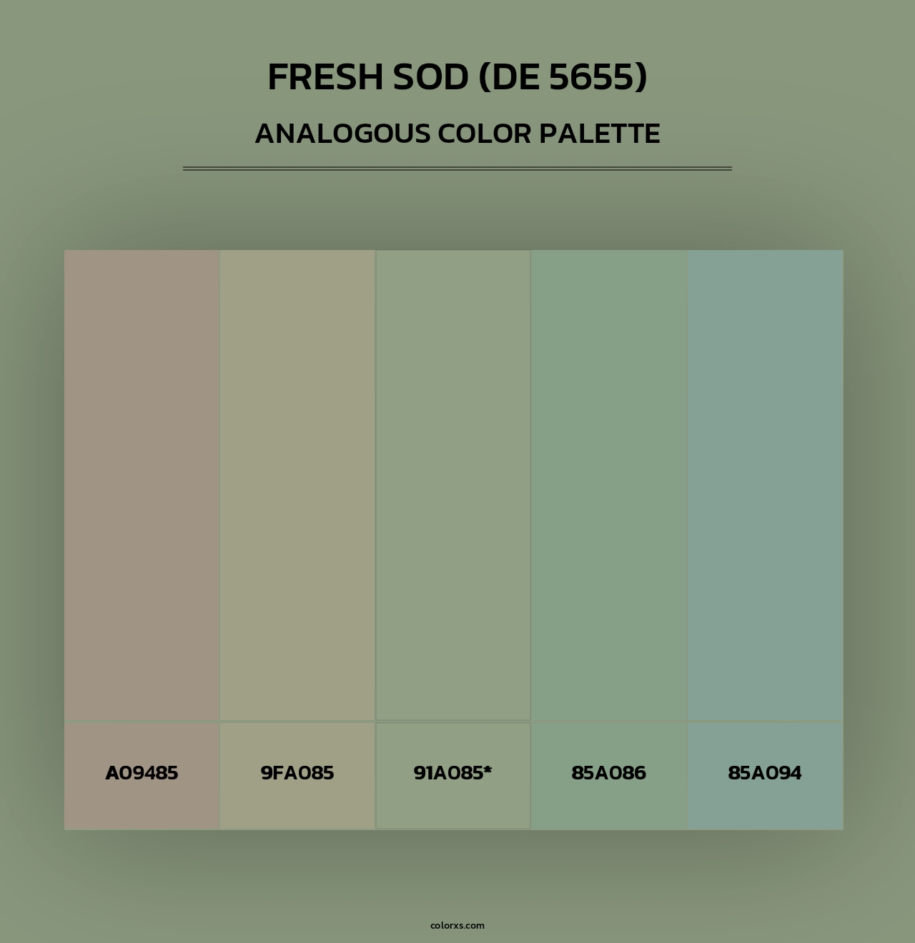 Fresh Sod (DE 5655) - Analogous Color Palette