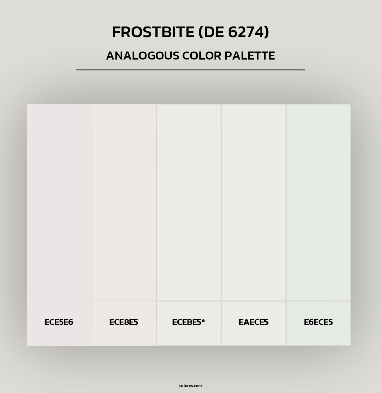 Frostbite (DE 6274) - Analogous Color Palette