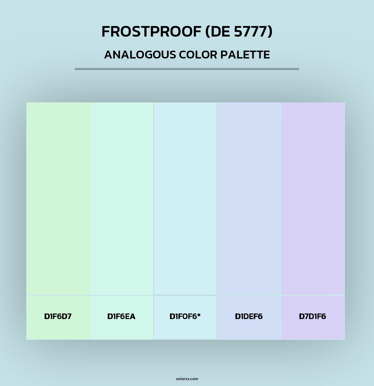 Frostproof (DE 5777) - Analogous Color Palette
