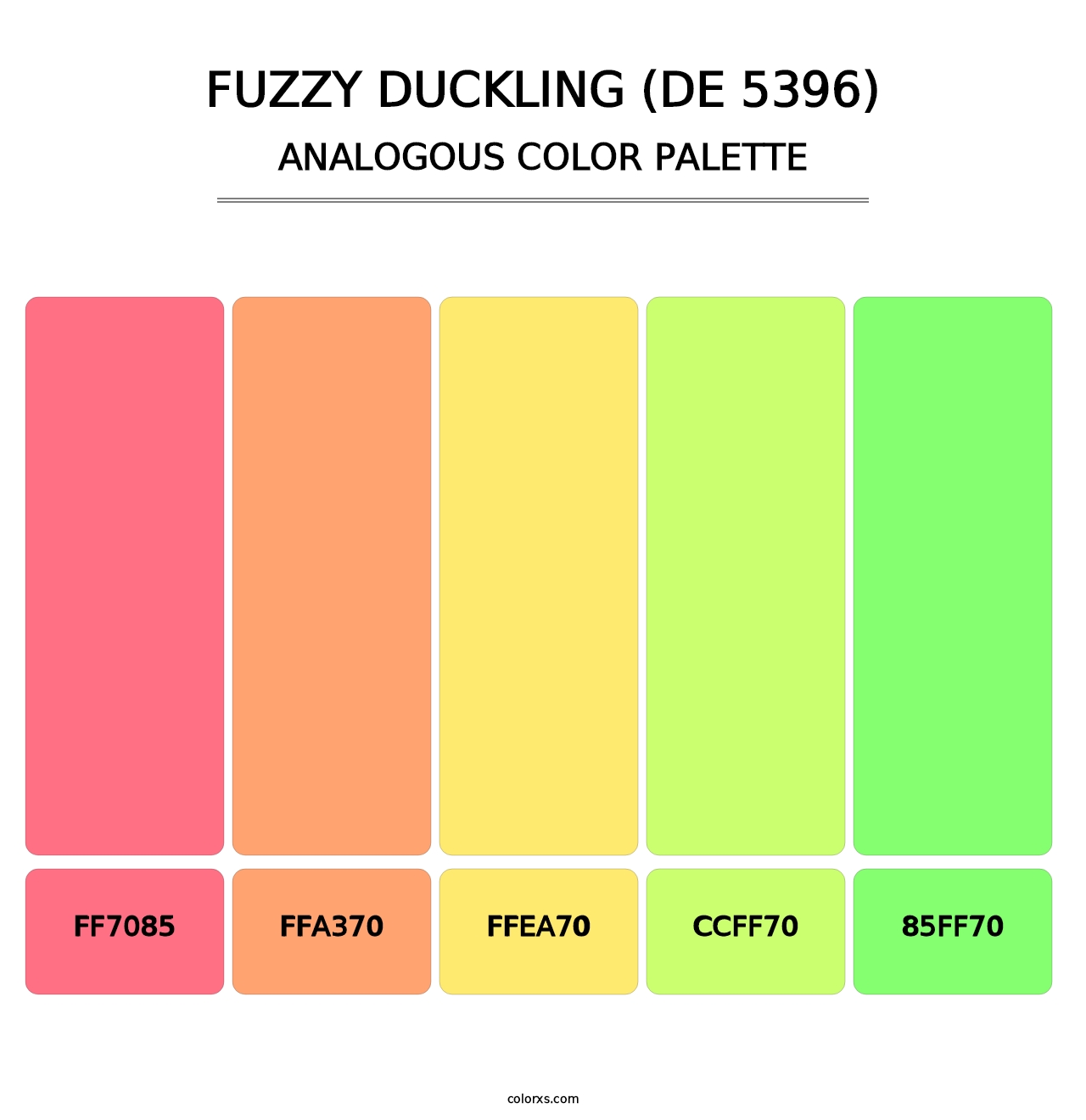 Fuzzy Duckling (DE 5396) - Analogous Color Palette