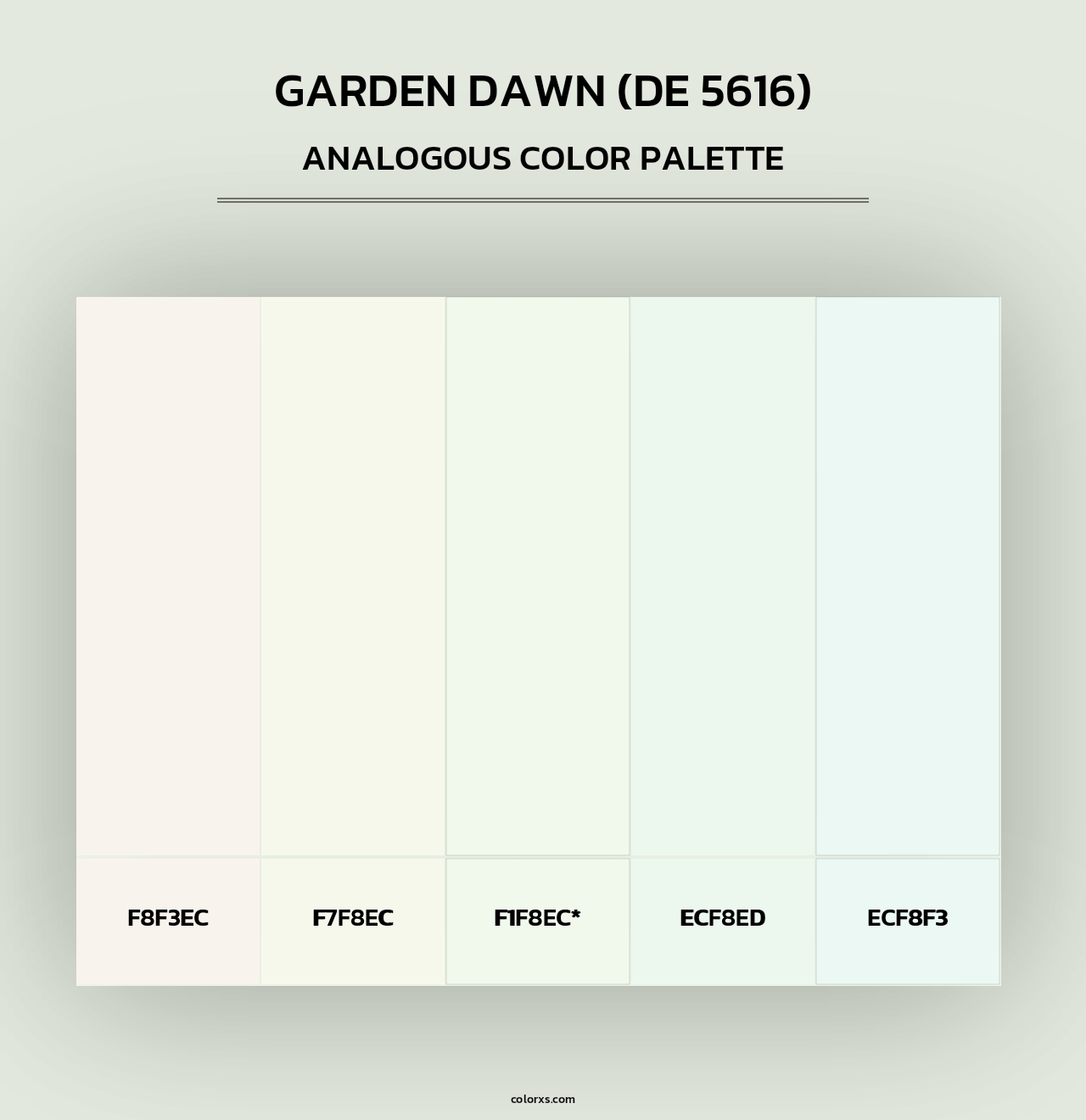 Garden Dawn (DE 5616) - Analogous Color Palette