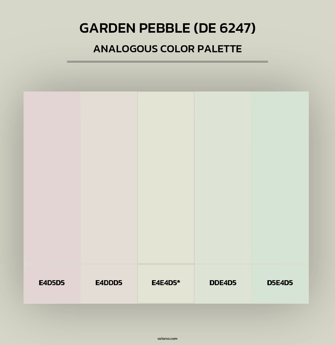 Garden Pebble (DE 6247) - Analogous Color Palette