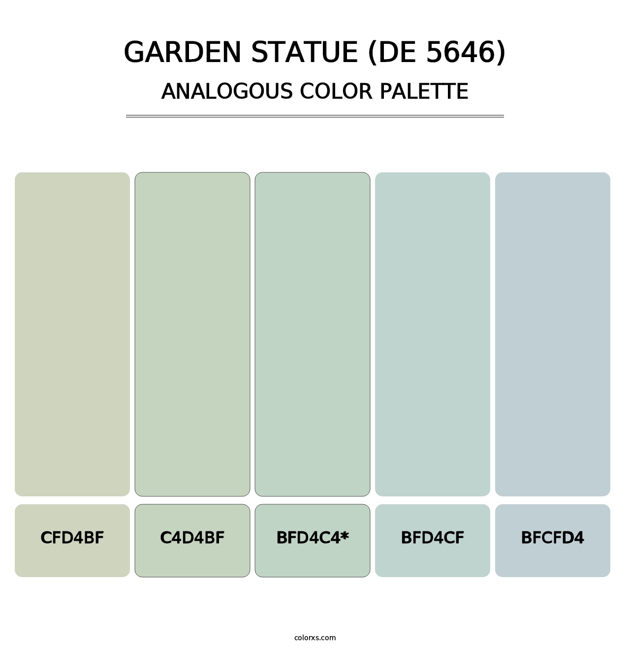 Garden Statue (DE 5646) - Analogous Color Palette