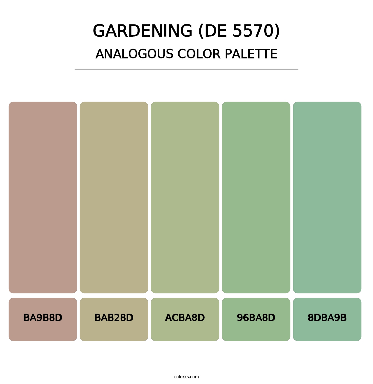 Gardening (DE 5570) - Analogous Color Palette