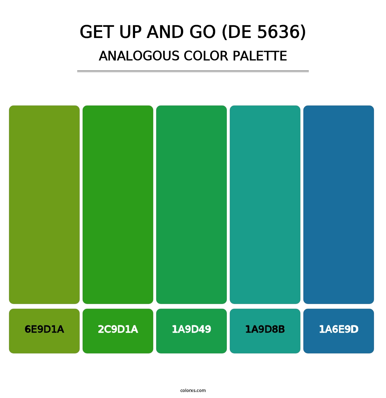 Get Up and Go (DE 5636) - Analogous Color Palette