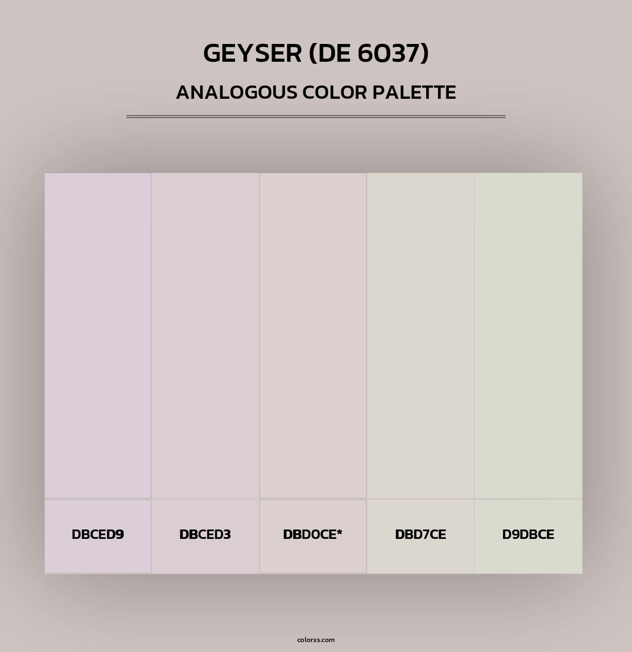 Geyser (DE 6037) - Analogous Color Palette