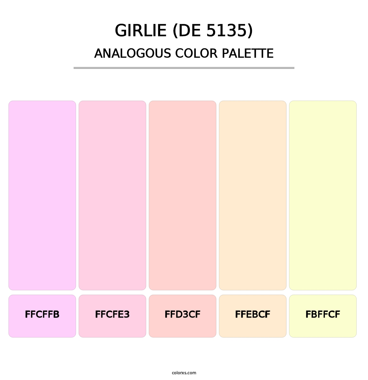 Girlie (DE 5135) - Analogous Color Palette
