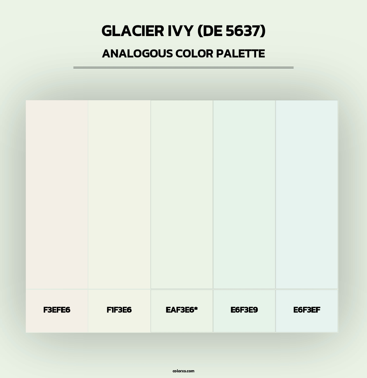 Glacier Ivy (DE 5637) - Analogous Color Palette