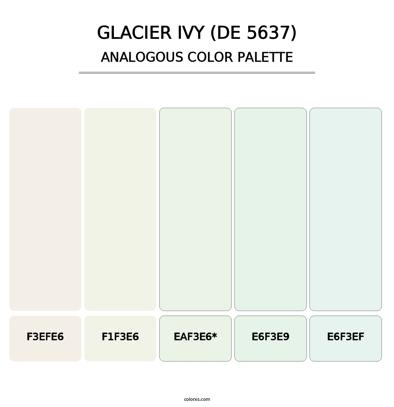 Glacier Ivy (DE 5637) - Analogous Color Palette