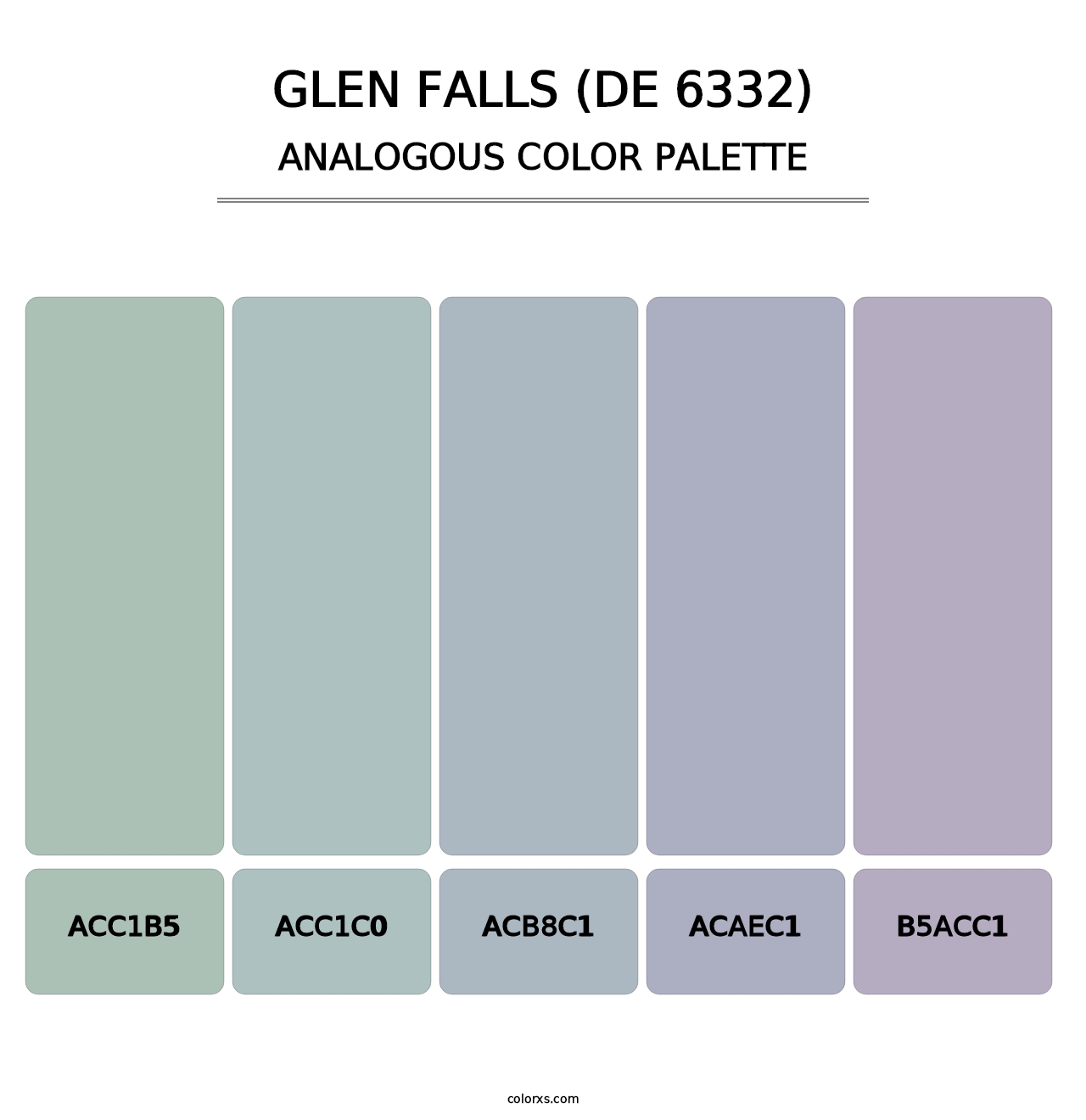 Glen Falls (DE 6332) - Analogous Color Palette