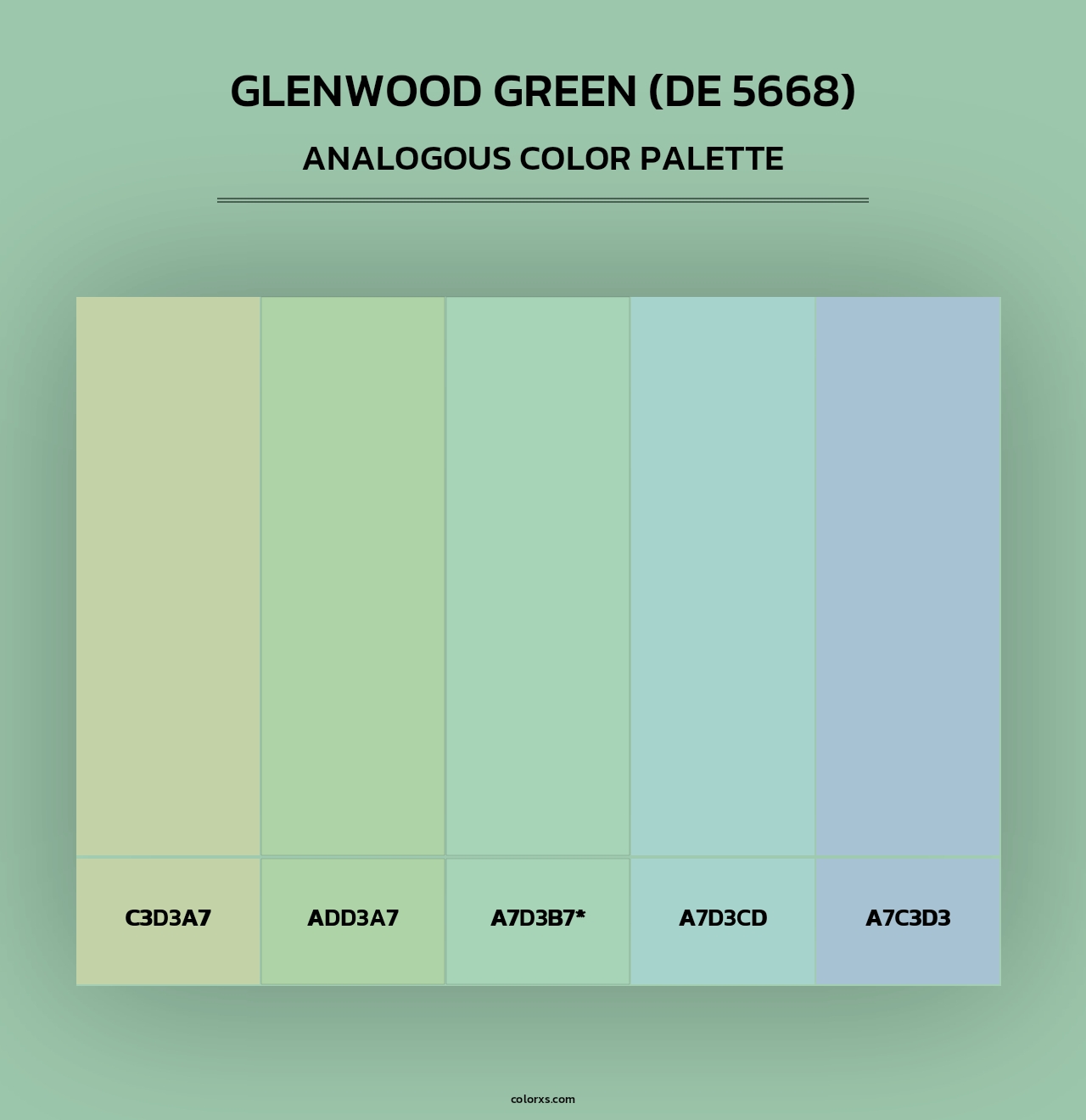 Glenwood Green (DE 5668) - Analogous Color Palette