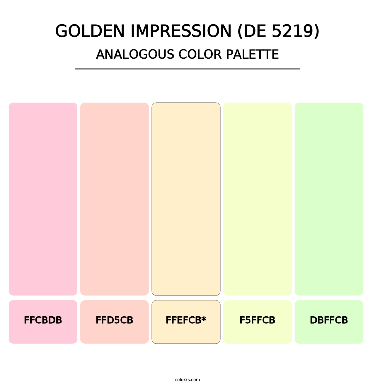Golden Impression (DE 5219) - Analogous Color Palette