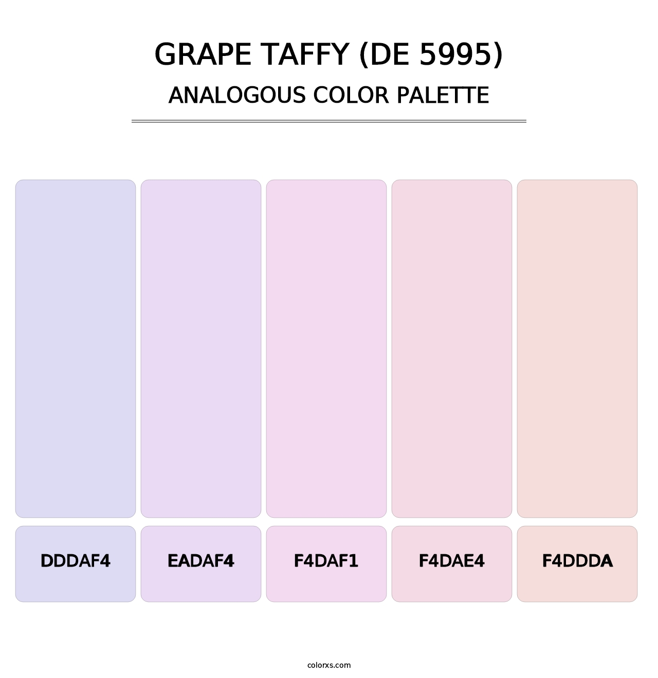 Grape Taffy (DE 5995) - Analogous Color Palette