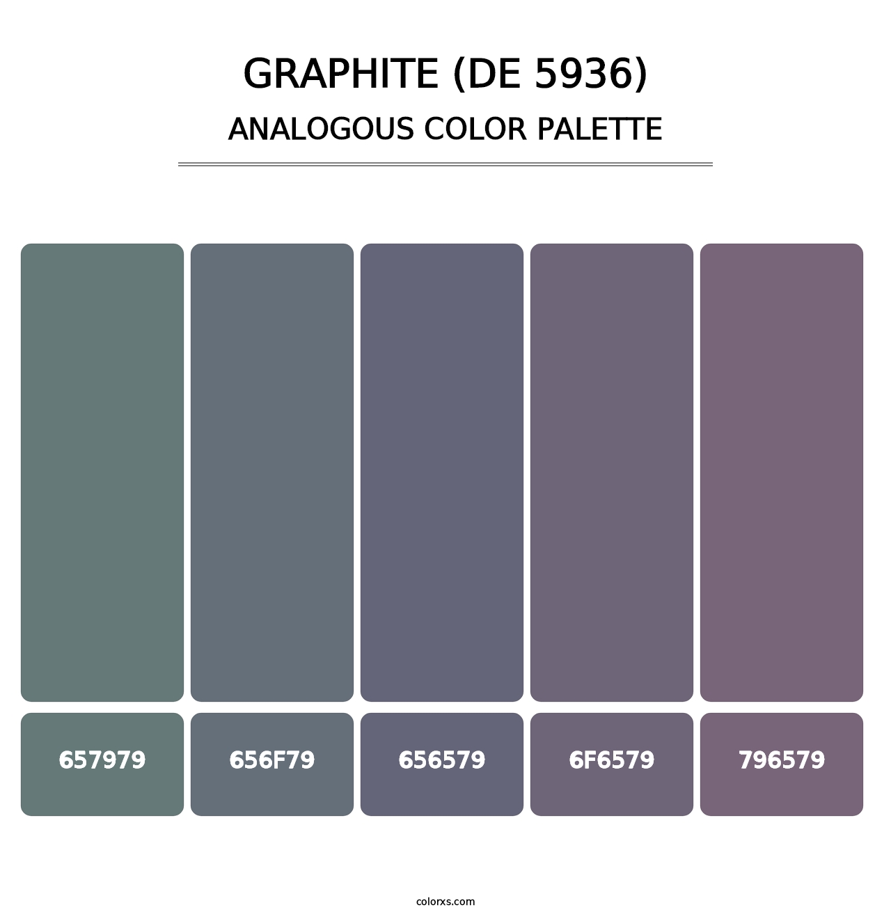 Graphite (DE 5936) - Analogous Color Palette