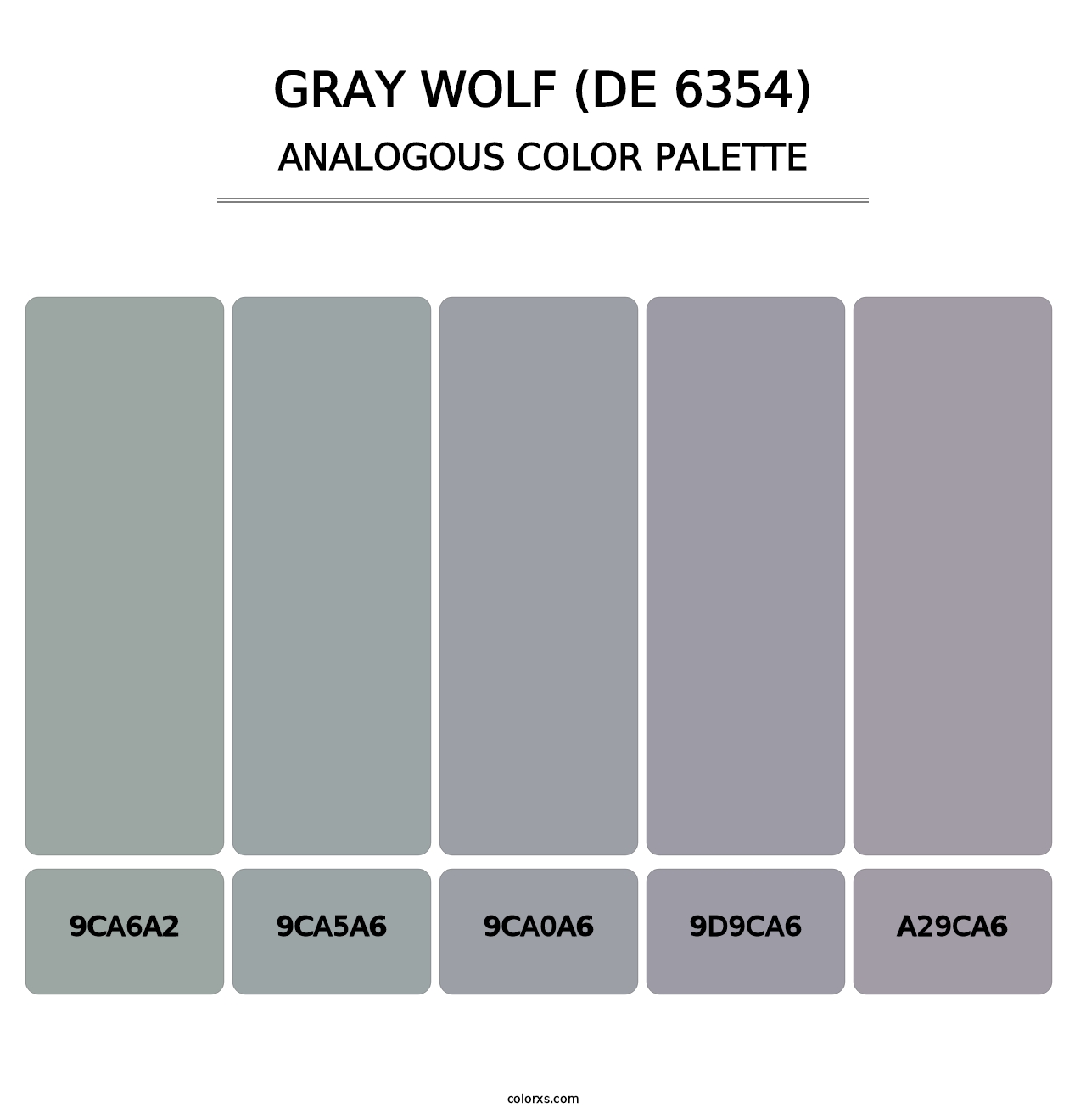 Gray Wolf (DE 6354) - Analogous Color Palette