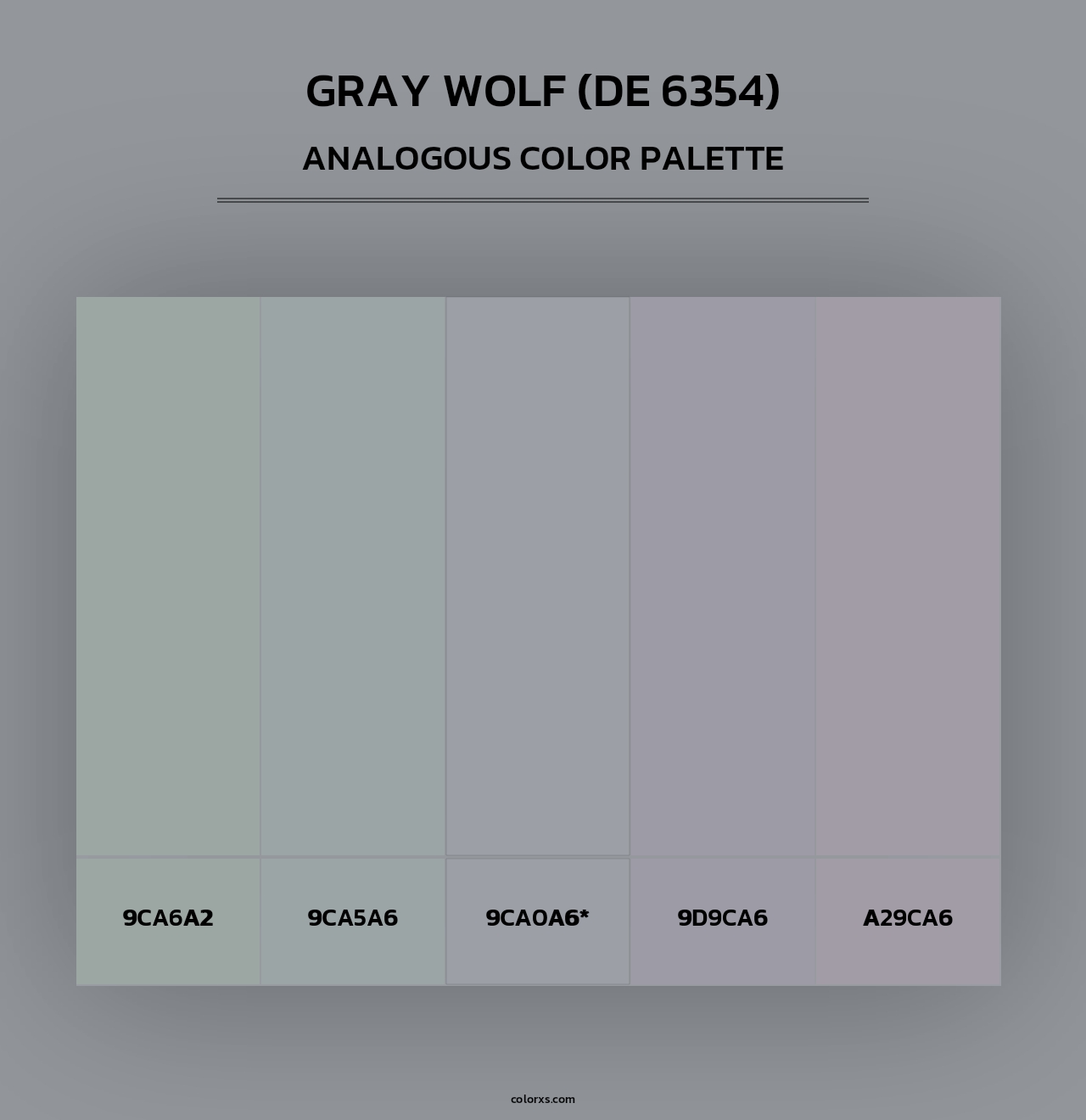 Gray Wolf (DE 6354) - Analogous Color Palette