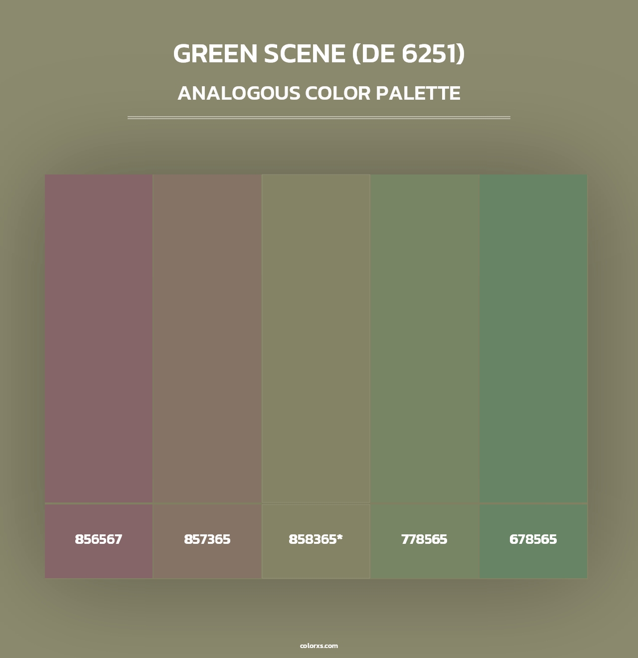Green Scene (DE 6251) - Analogous Color Palette
