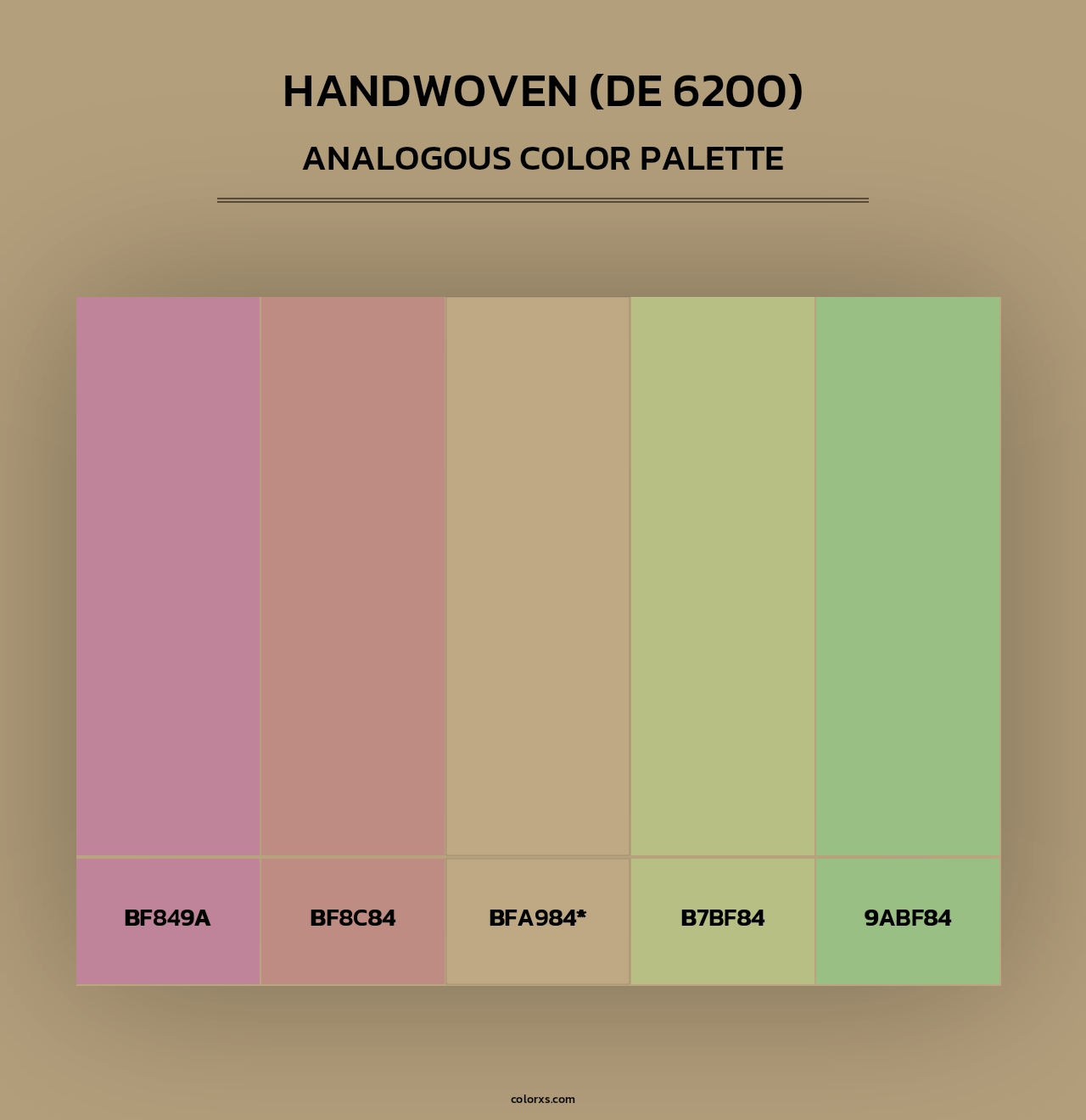 Handwoven (DE 6200) - Analogous Color Palette