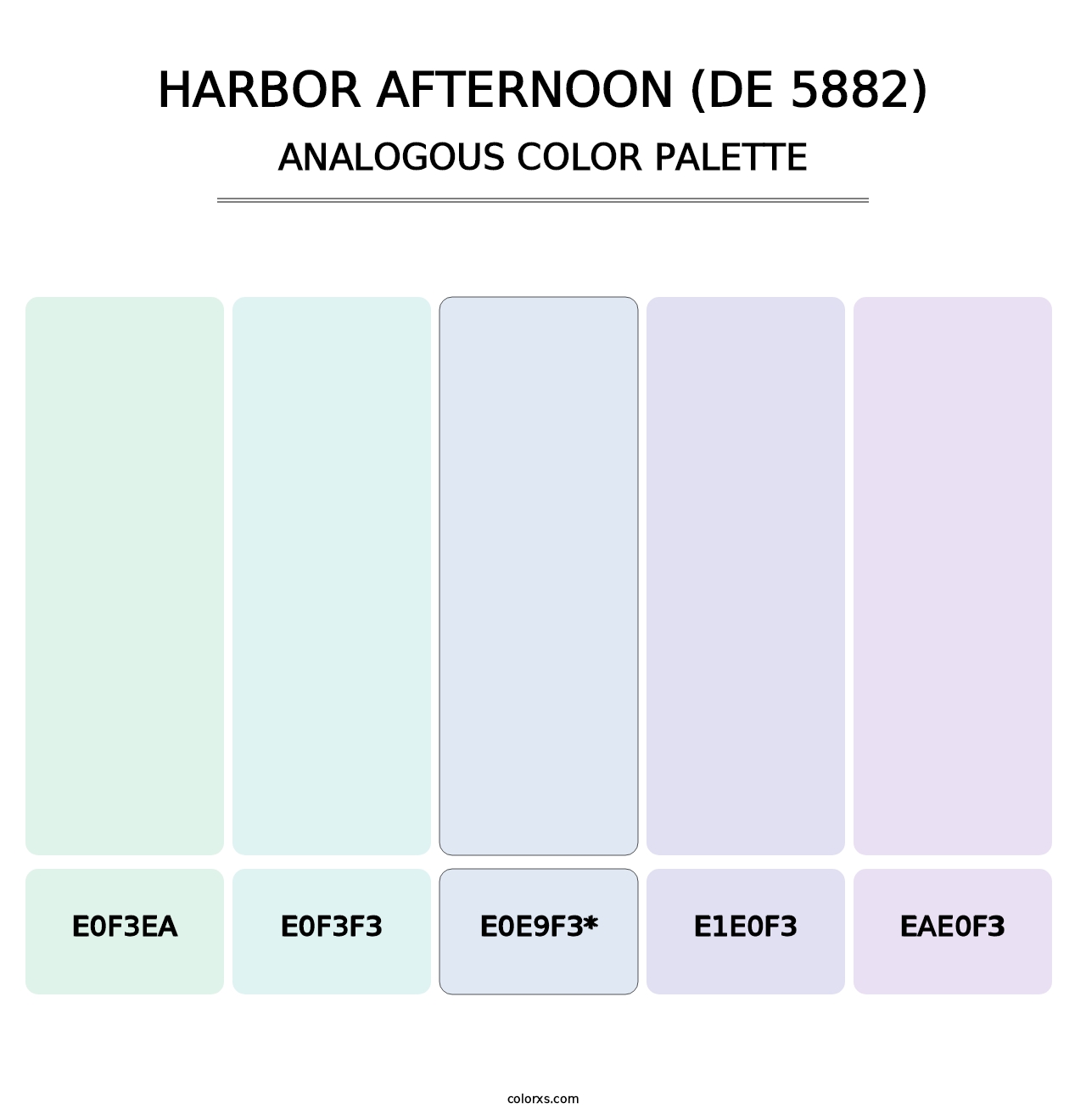 Harbor Afternoon (DE 5882) - Analogous Color Palette