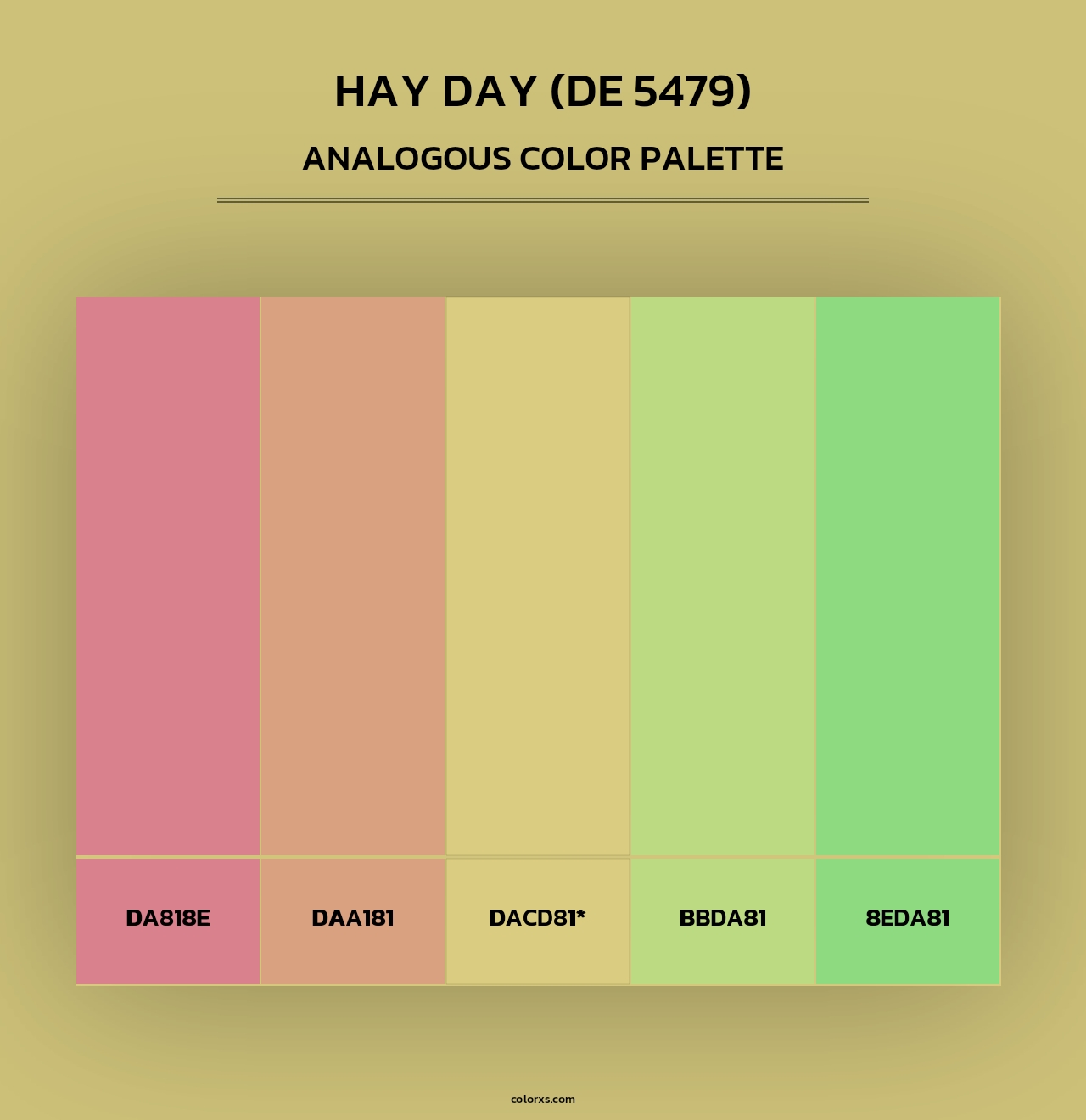 Hay Day (DE 5479) - Analogous Color Palette
